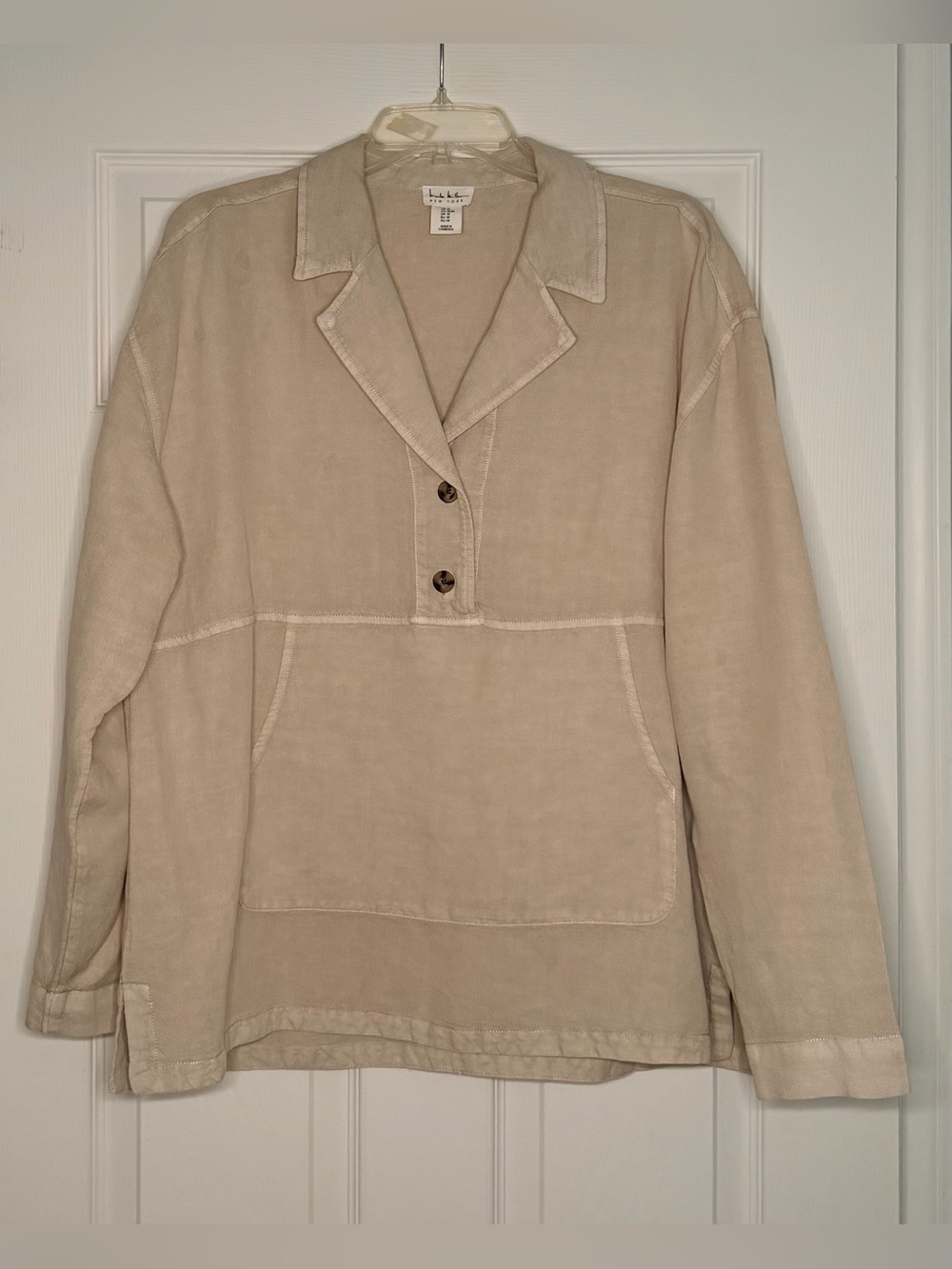 Nicole Miller Linen Blend Top-Medium